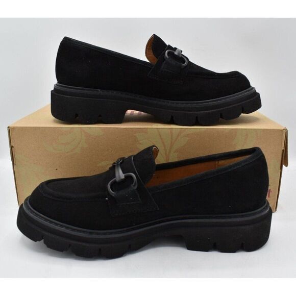 Sofft Womens Size 7 Satara Black Suede Slip On Loafers Shoes - Picture 4 of 11